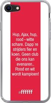 6F hoesje - geschikt voor iPhone SE (2020) - Transparant TPU Case - AFC Ajax Clublied #ffffff