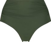 Hunkemöller Dames Badmode Hoog bikinibroekje Luxe  - Groen - maat 2XL