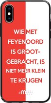 6F hoesje - geschikt voor iPhone X -  TPU Case - Feyenoord - Grootgebracht #ffffff