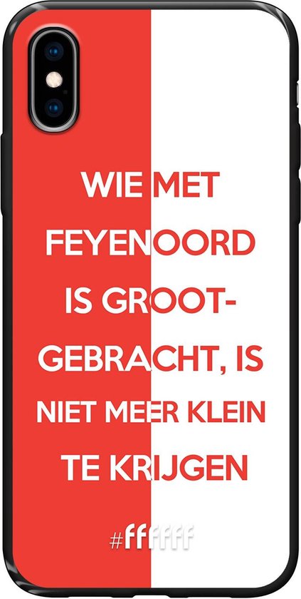 Gepland Tegen Iedereen 6F hoesje - geschikt voor iPhone X - TPU Case - Feyenoord - Grootgebracht  #ffffff | bol.com