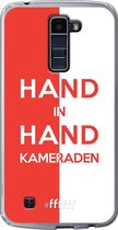 6F hoesje - geschikt voor LG K10 (2016) -  Transparant TPU Case - Feyenoord - Hand in hand, kameraden #ffffff