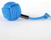 Nautiqo Drijvende sleutelhanger - Blauw - monkey fist - nautisch accessoire