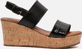 Tamaris Sandalen met sleehak zwart - Maat 36