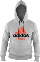 adidas Community Hoodie Grijs/Oranje Karate Maat L