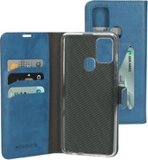 Mobiparts Classic Wallet Case Samsung Galaxy A21s (2020) Steel Blauw hoesje