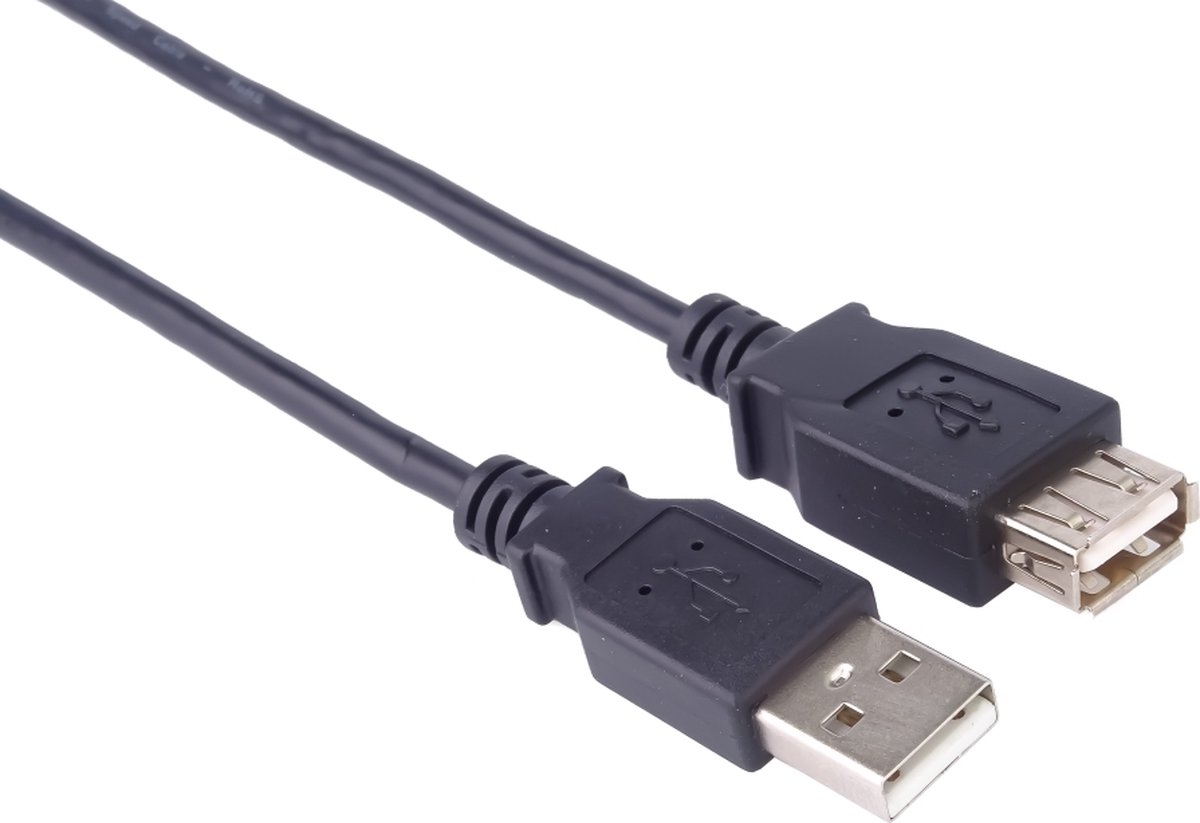 PremiumCord KUPAA05BK USB-kabel USB 2.0 0,5 m USB A Zwart