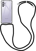 Coque Samsung Galaxy A32 5G avec Cordon Antichoc TPU Transparent