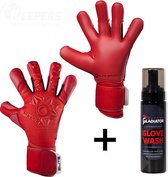 Elite Neo Red Keepershandschoenen + Gladiator Sports Handschoenenreiniger Wash - Maat 10