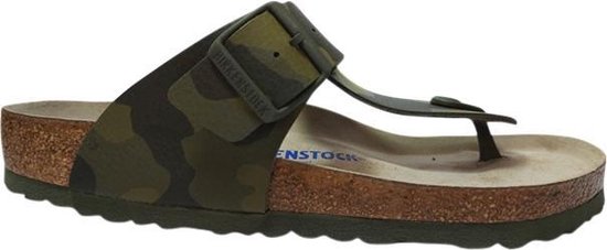 Birkenstock Slippers - Maat 42 - Mannen - groen camouflage | bol.com