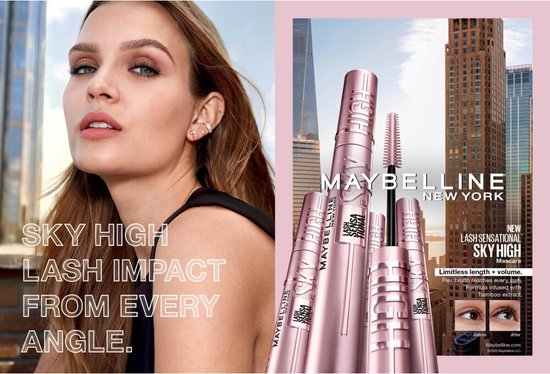 Maybelline New York - Lash Sensational Sky High - Very Black - Zwart - Lengte Mascara - 9,6ml - Maybelline