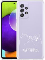 Hoesje Geschikt voor Samsung Galaxy A52 Pinky Promise