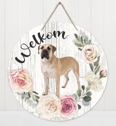 Welkom - Boerboel | Muurdecoratie - Bordje Hond