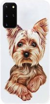 - ADEL Siliconen Back Cover Softcase Hoesje Geschikt voor Samsung Galaxy S20 FE - Yorkshire Terrier Hond