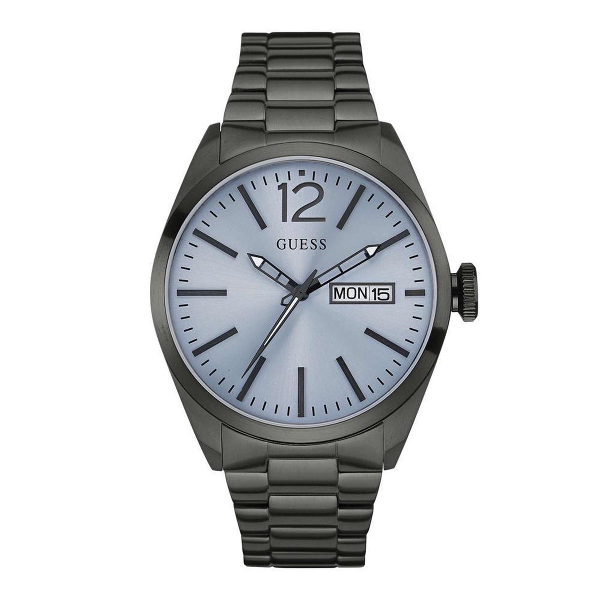 GUESS Watches W0657G1 Vertigo - Horloge - Staal - Grijs - 45 mm