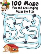 100 maze. Fun and Challenging Mazes for Kids: (8.5''x11.5'') Ages 4-8