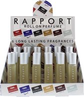 Eden Classic Rapport Silver 10ml Roll On Perfume Display Unit 24pcs