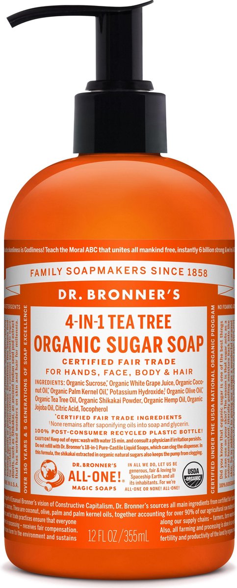 Dr. Bronner Shikakai soap Tea Tree