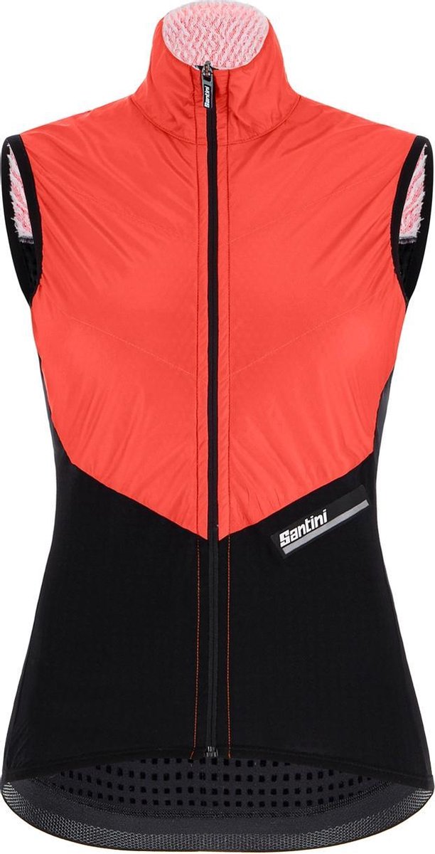 Santini Windstopper mouwloos Oranje Dames - Redux Stamina Sleeveless Vest For Women Granatina Orange - L
