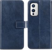 OnePlus 9 Hoesje met Pasjeshouder - iMoshion Luxe Booktype - Donkerblauw