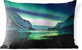 Coussins d'extérieur - Jardin - Incroyables aurores boréales en Norvège - 60x40 cm