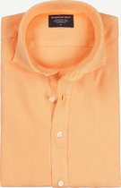 Steppin' Out Spring 2021  Garment Dye Linen Cutaway Mannen - Regular fit - Linnen - Oranje (XXL)