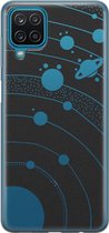 Samsung Galaxy A12 siliconen hoesje - Universe space - Soft Case Telefoonhoesje - Transparant - Print