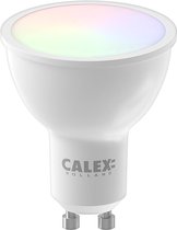 CALEX - LED Spot - Smart Reflectorlamp - GU10 Fitting - 5W - Aanpasbare Kleur CCT - RGB - Wit