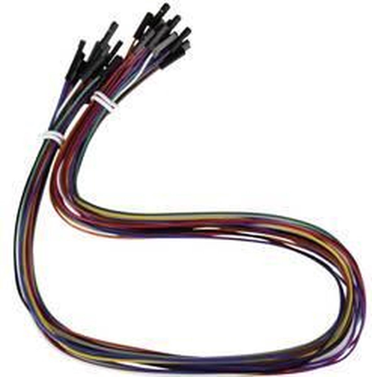 Joy-it RB-CB3-050 Jumperkabel Raspberry Pi®, Banana Pi, Arduino [20x Draadbrug-bus - 20x Draadbrug-bus] 0.50 m Bont Inc