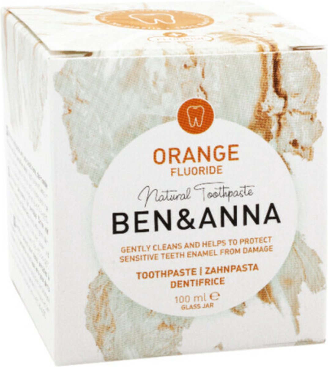 BEN&ANNA Orange tandenpasta met fluoride 100 ml