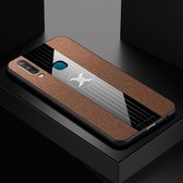 Voor Vivo Y3 / Y17 XINLI stiksels textuur schokbestendige TPU beschermhoes (bruin)