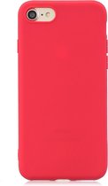 Frosted effen kleur TPU beschermhoes voor iPhone 7/8 (rood)