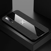 Voor Xiaomi Mi 9 XINLI stiksels textuur schokbestendige TPU beschermhoes (zwart)