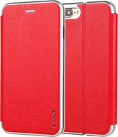 Voor iPhone 8 & 7 CMai2 Linglong Series PC + PU horizontale flip lederen tas met houder en kaartsleuf (rood)