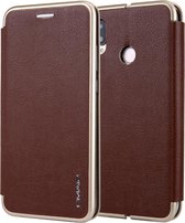 Voor Huawei P20 Lite CMai2 Linglong Series PC + PU horizontale flip lederen tas met houder en kaartsleuf (bruin)