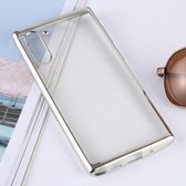 Ultradunne galvaniseren Soft TPU beschermende achterkant van de behuizing voor Galaxy Note10 (zilver)