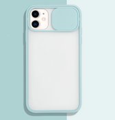 Voor iPhone 11 Pro Max Sliding Camera Cover Design TPU beschermhoes (hemelsblauw)