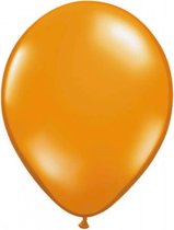 Zak met 100 ballons no. 14 metallic oranje