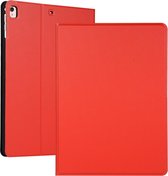 Voor iPad 10.2 Voltage elastische lederen TPU beschermhoes met houder (rood)