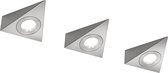 Applique Trio Ecco - Métal / nickel - Mat