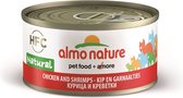 Almo nature cat kip/garnaal - 70 gr - 24 stuks