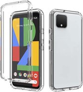 Voor Google Pixel 4 schokbestendige, zeer transparante pc + TPU-beschermhoes