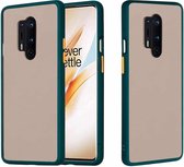 Voor OnePlus 8 Pro Skin Hand Feeling Series Anti-fall Frosted PC + TPU beschermhoes (groen)