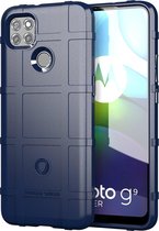 Voor Motorola Moto G9 Power Volledige dekking schokbestendig TPU-hoesje (blauw)