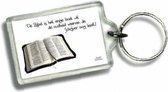 Sleutelhanger de bijbel is het enige boe - Bijbel - Christelijk - Majestic Ally - 1 stuk