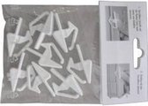 Alutec 05310 Schuifsluiting voor kunststof box Wit 8 stuk(s)