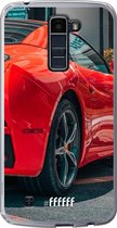 LG K10 (2016) Hoesje Transparant TPU Case - Ferrari #ffffff