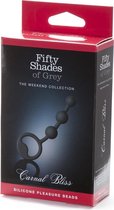Carnal Bliss Silicone Anal Beads - Black - Anal Beads