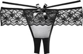 Angel Panty ( Crotchless ) - Black - O/S - Lingerie For Her - Pantie
