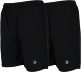 2-Pack Donnay Sportshort - Shorts - Pantalons de sport - Taille 3XL - Homme - Zwart