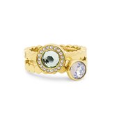 Melano Twisted Bring Me Anywhere ring set - dames - goudkleurig - maat 50